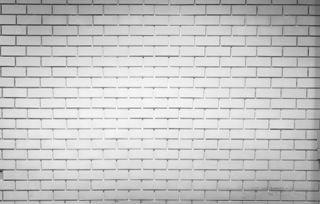Fundo de textura de parede de tijolo branco com espaço para texto.