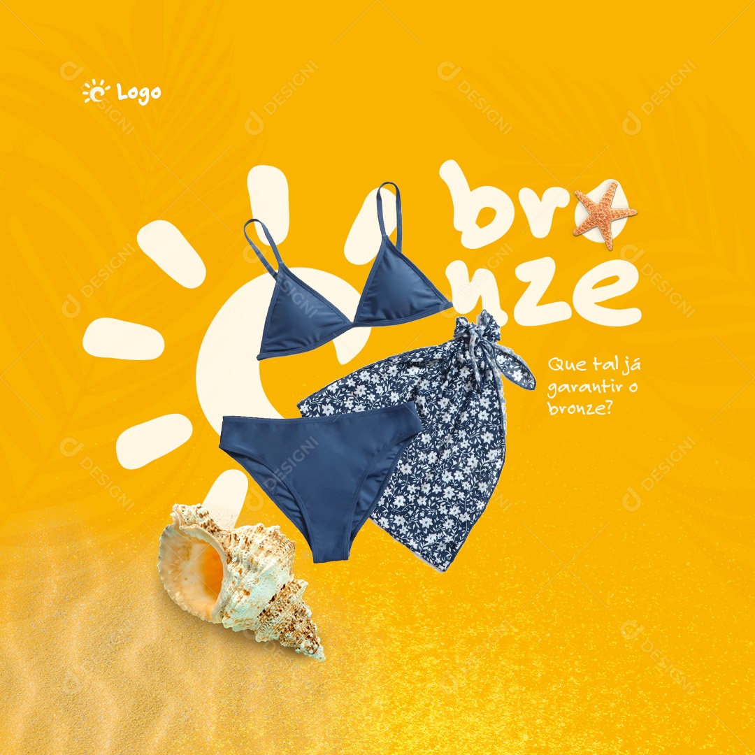 Social Media Bronzeamento Que Tal já Garantir o Bronze? PSD Editável