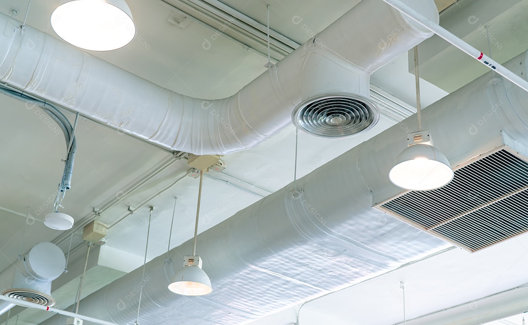 Duto de ar, tubo de ar condicionado e sistema de extinção de incêndios