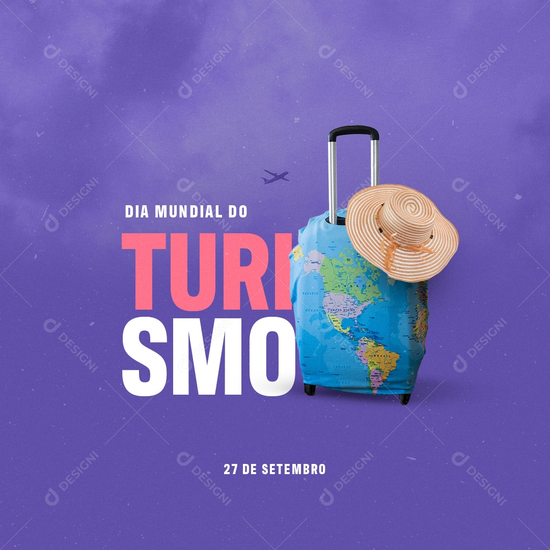 Dia Mundial do Turismo 27 de Setembro Social Media PSD Editável