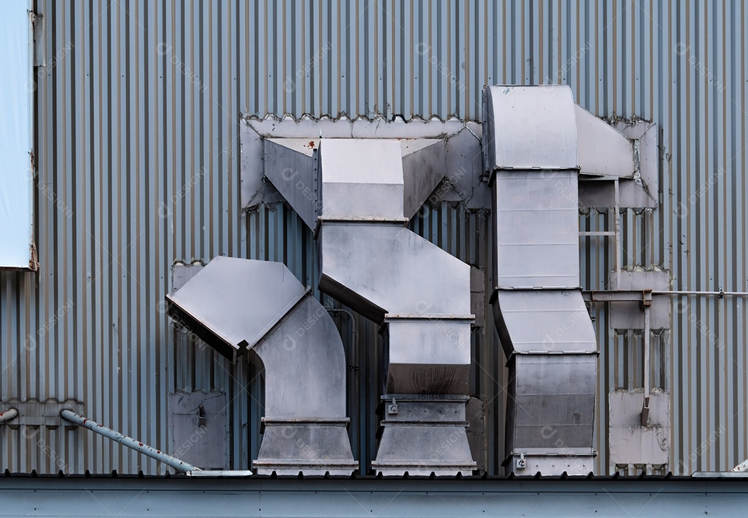 Sistema de ventilação de ar de exaustão. Unidade de Tratamento de ar.