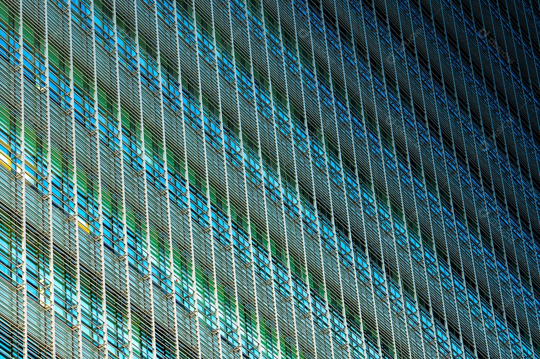 Vidro futurista moderno edifício abstrato.