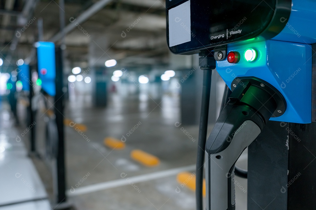 Estação de carregamento de carros elétricos para carga de bateria EV.