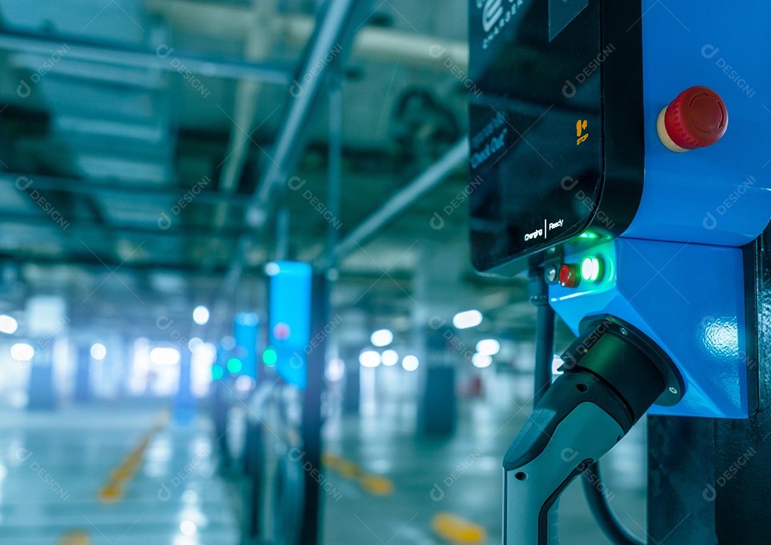 Estação de carregamento de carros elétricos para carga de bateria EV.