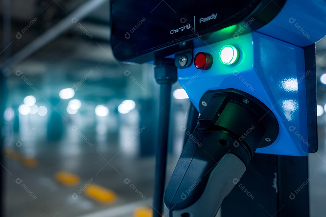 Estação de carregamento de carros elétricos para carga de bateria EV.