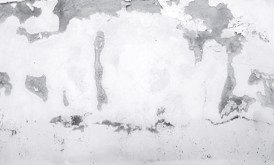 Velho muro de concreto branco está descascando. Resumo de muro de concreto pintado