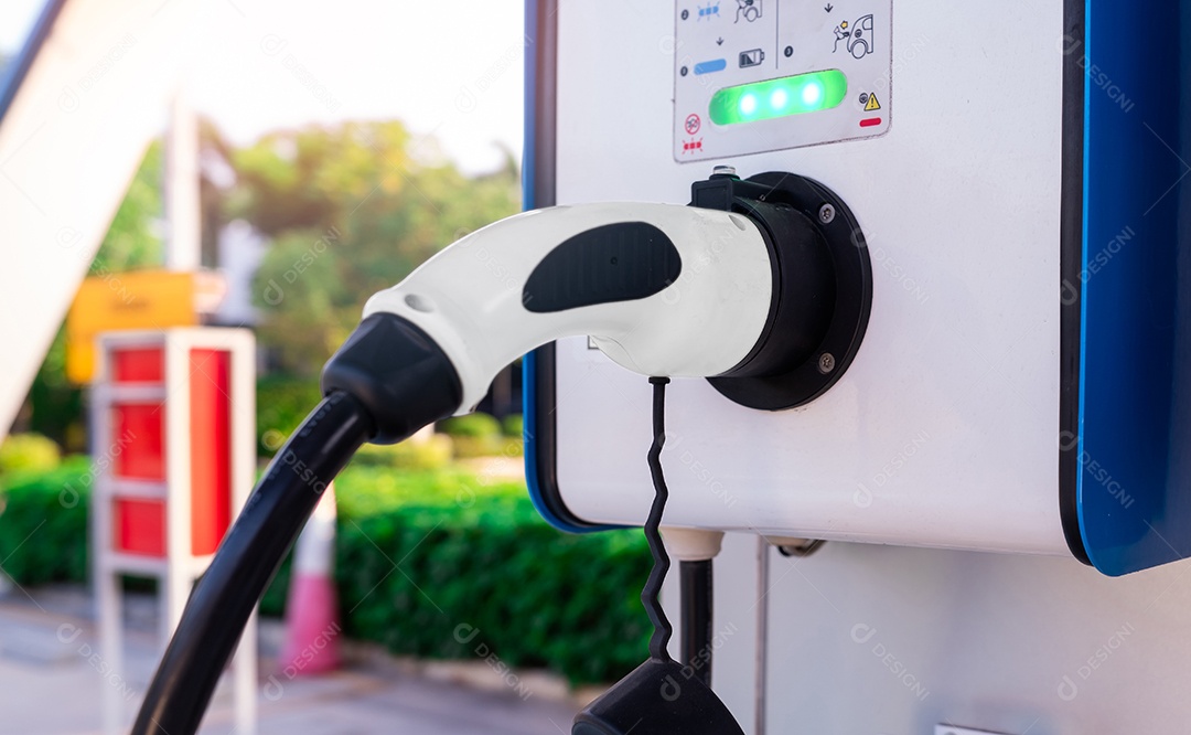 Estação de carregamento de carros elétricos para carga de bateria EV.