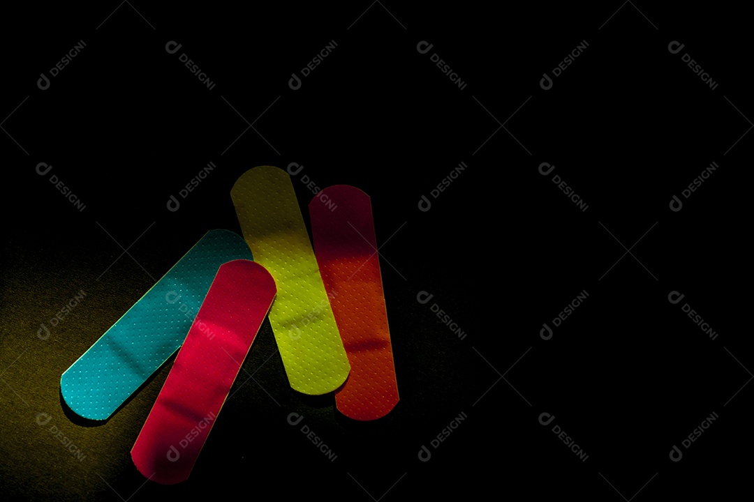 Curativo de primeiros socorros (Gesso) com almofada antiaderente para feridas rápidas