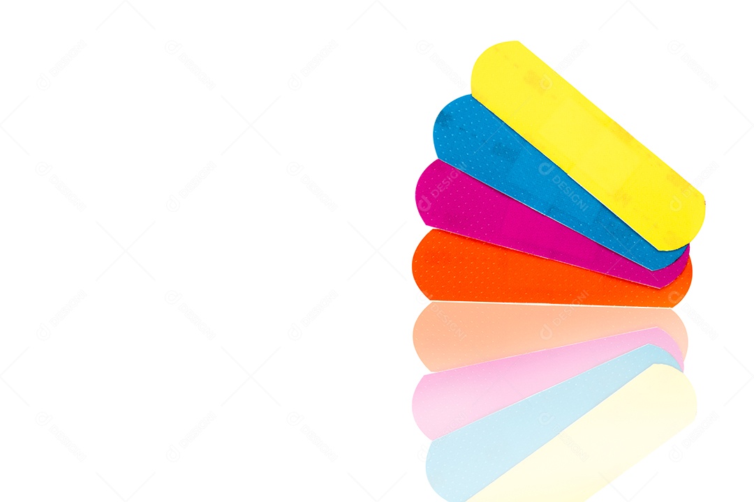 Detalhe de tiro macro de curativo de primeiros socorros (gesso) com antiaderente