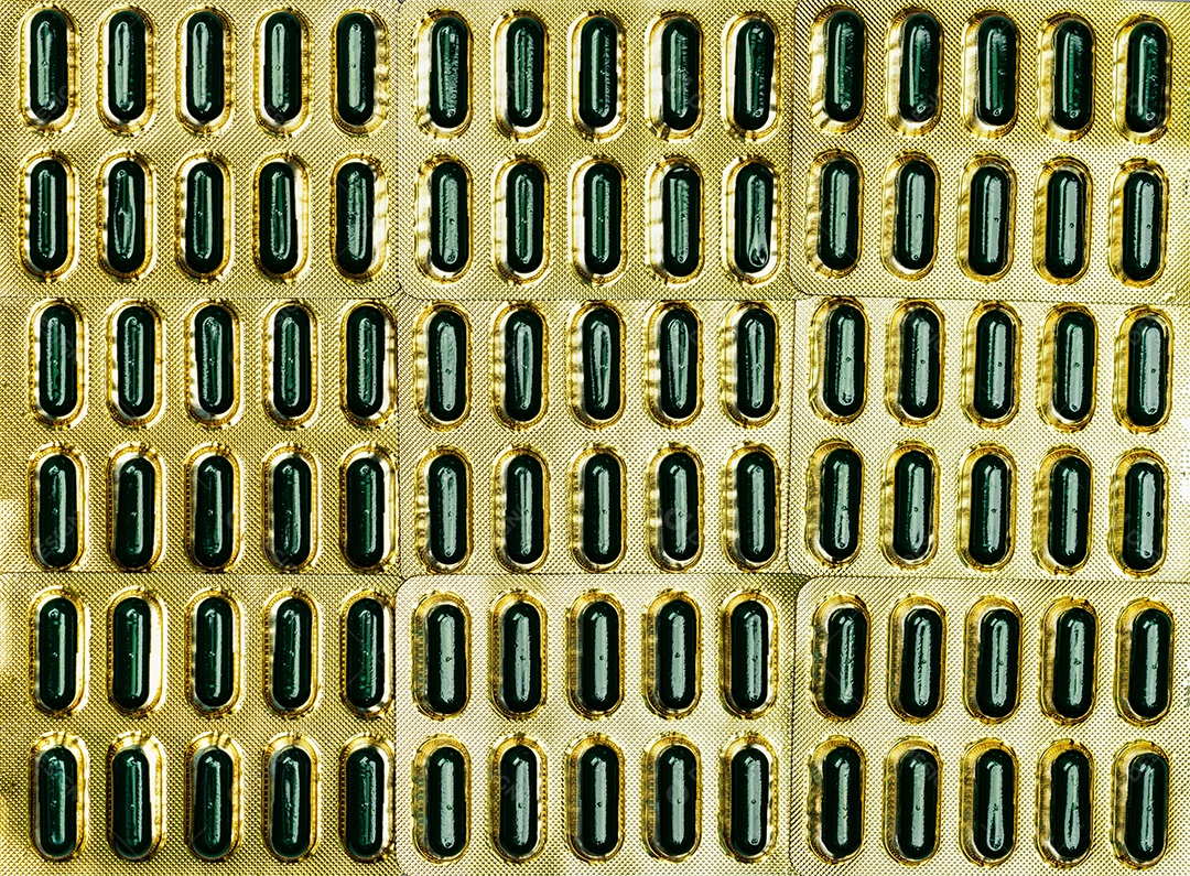 Cápsula de extrato de Andrographis paniculata.