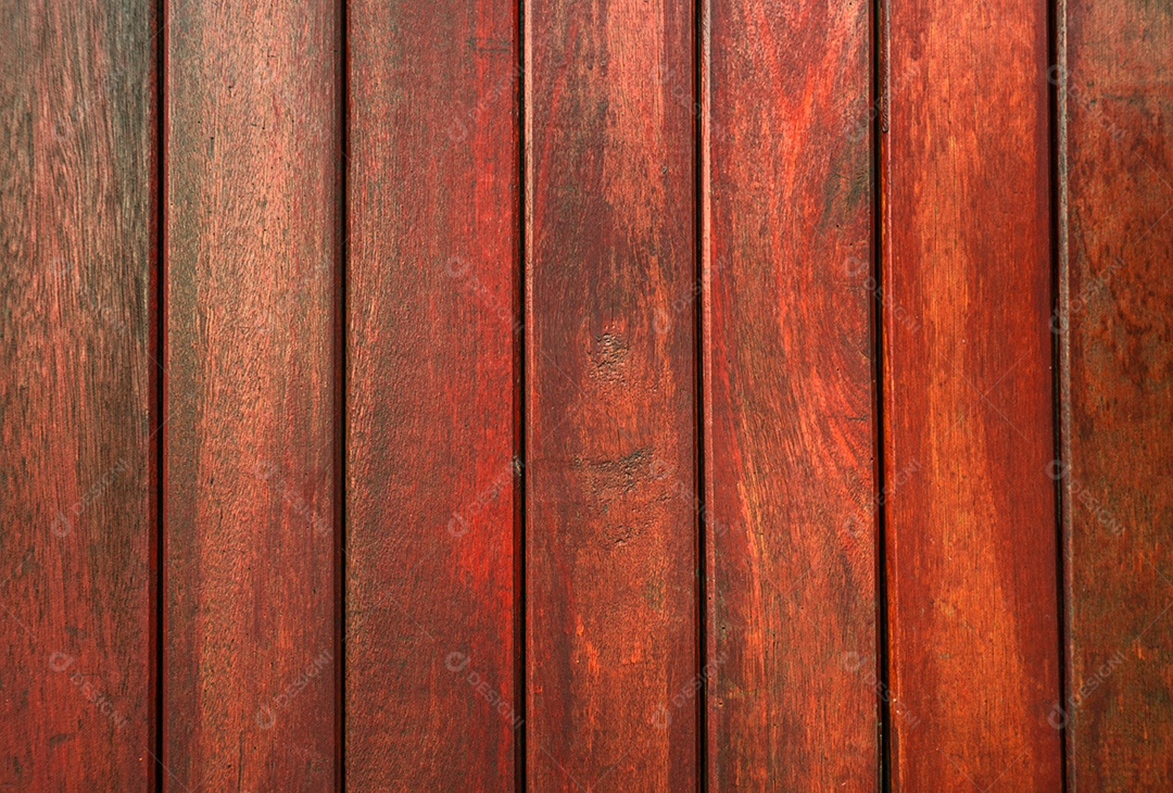 Closeup madeira vermelha com fundo de textura de padrão único