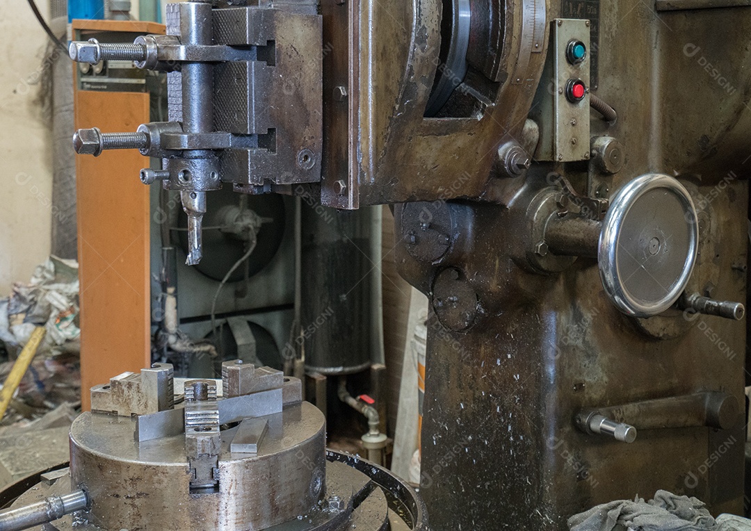 Antiga máquina de chaves