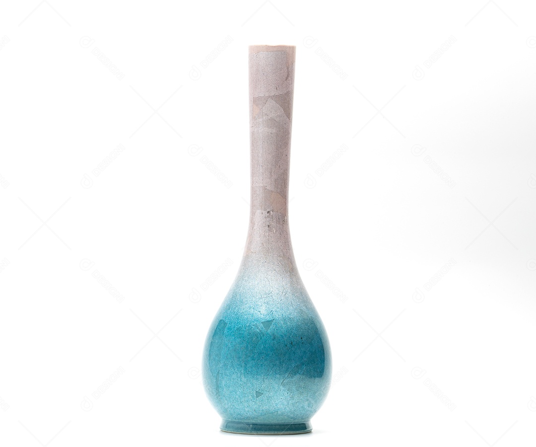vaso, cerâmica, moderno, cerâmica, plano de fundo, isolado, branco, azul