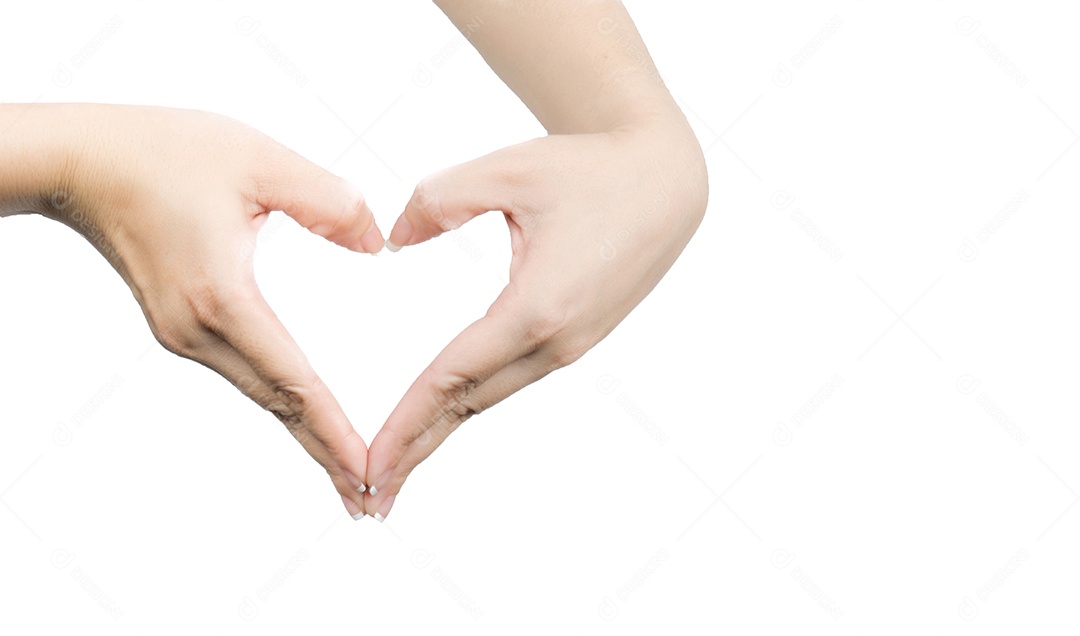 Mulher asiática segurando a mão vazia para produto ou texto isolado