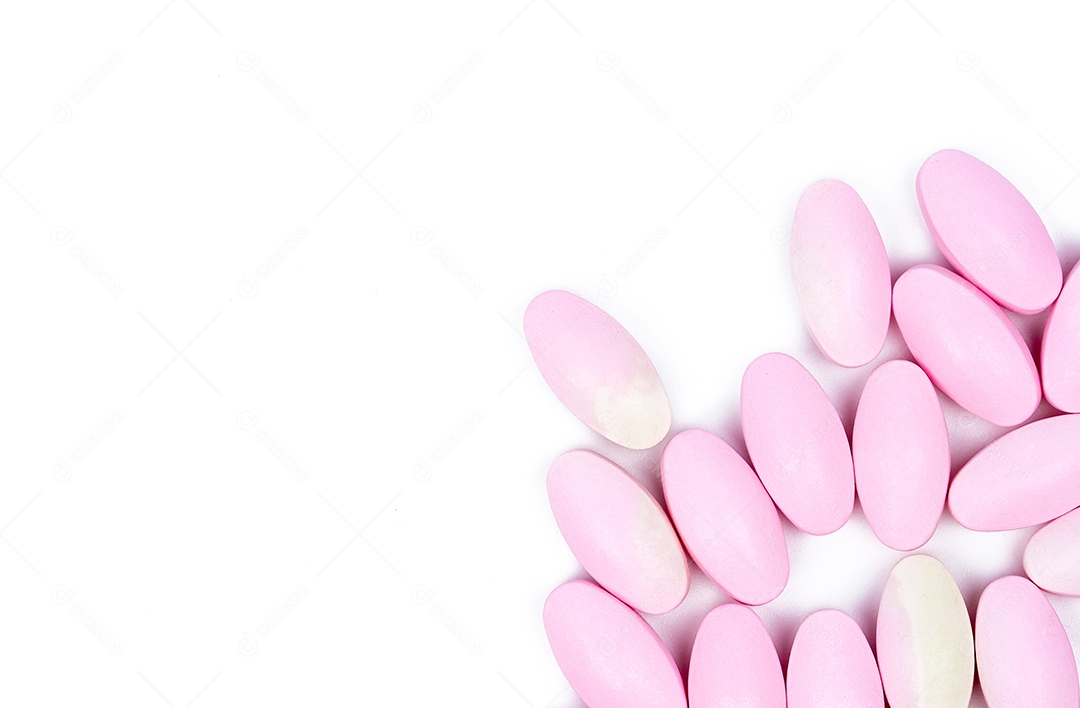 Pílulas de cálcio expiradas com mudança de cor