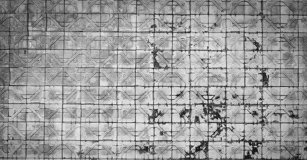 Preto e branco da velha parede