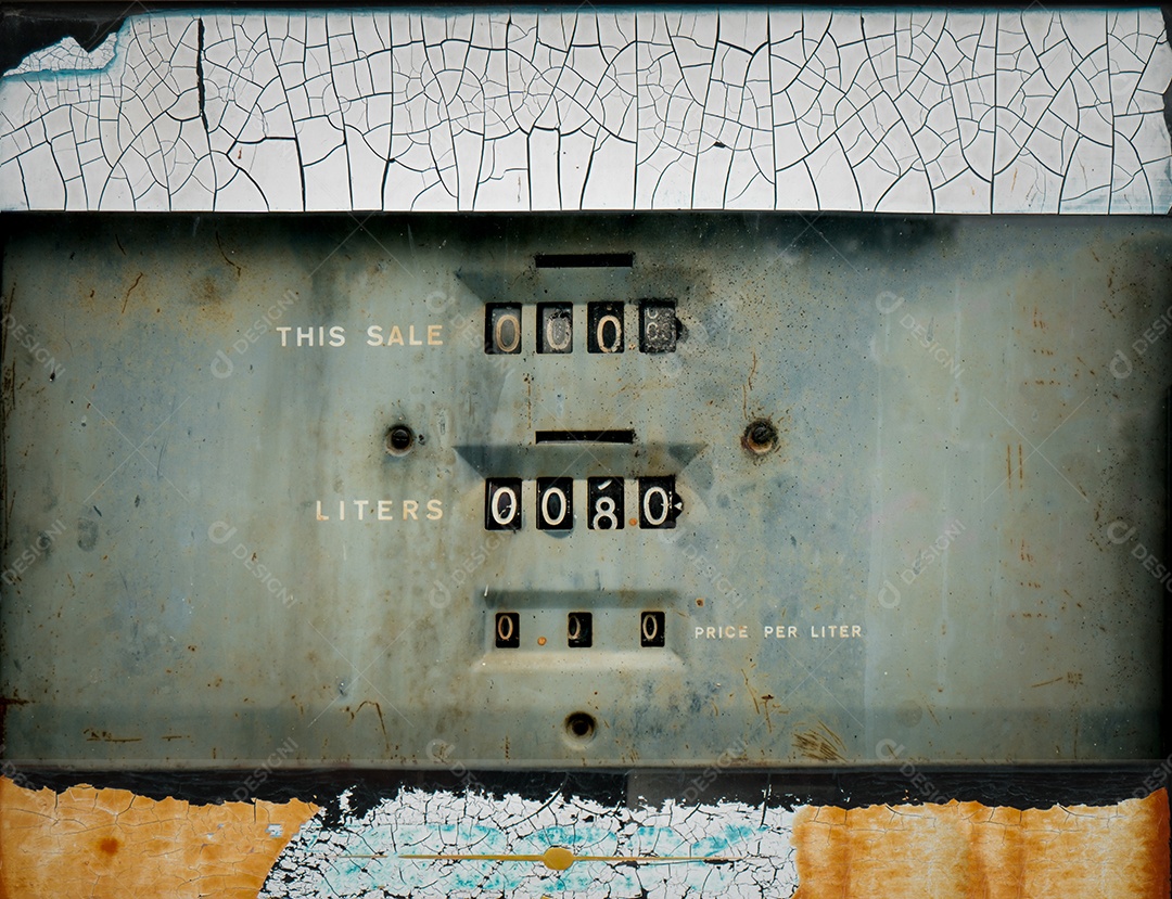 Antigo dispensador de combustível