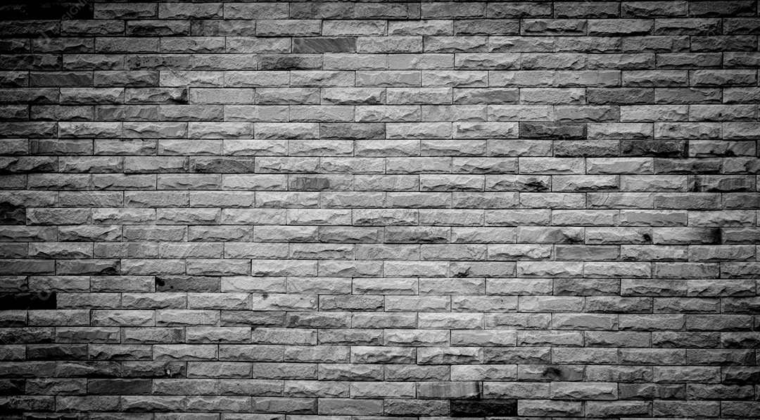 Fundo de parede de tijolo preto e branco com espaço de cópia