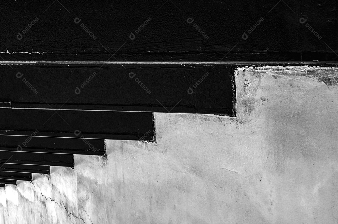 Fundo de textura de parede de concreto preto e branco