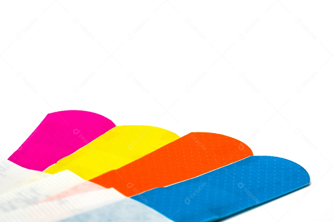 Detalhe de tiro macro de curativo de primeiros socorros com almofada antiaderente