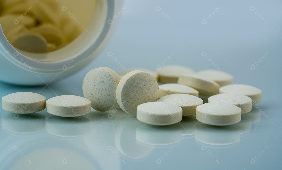 Vitaminas, minerais e suplementos comprimidos comprimidos