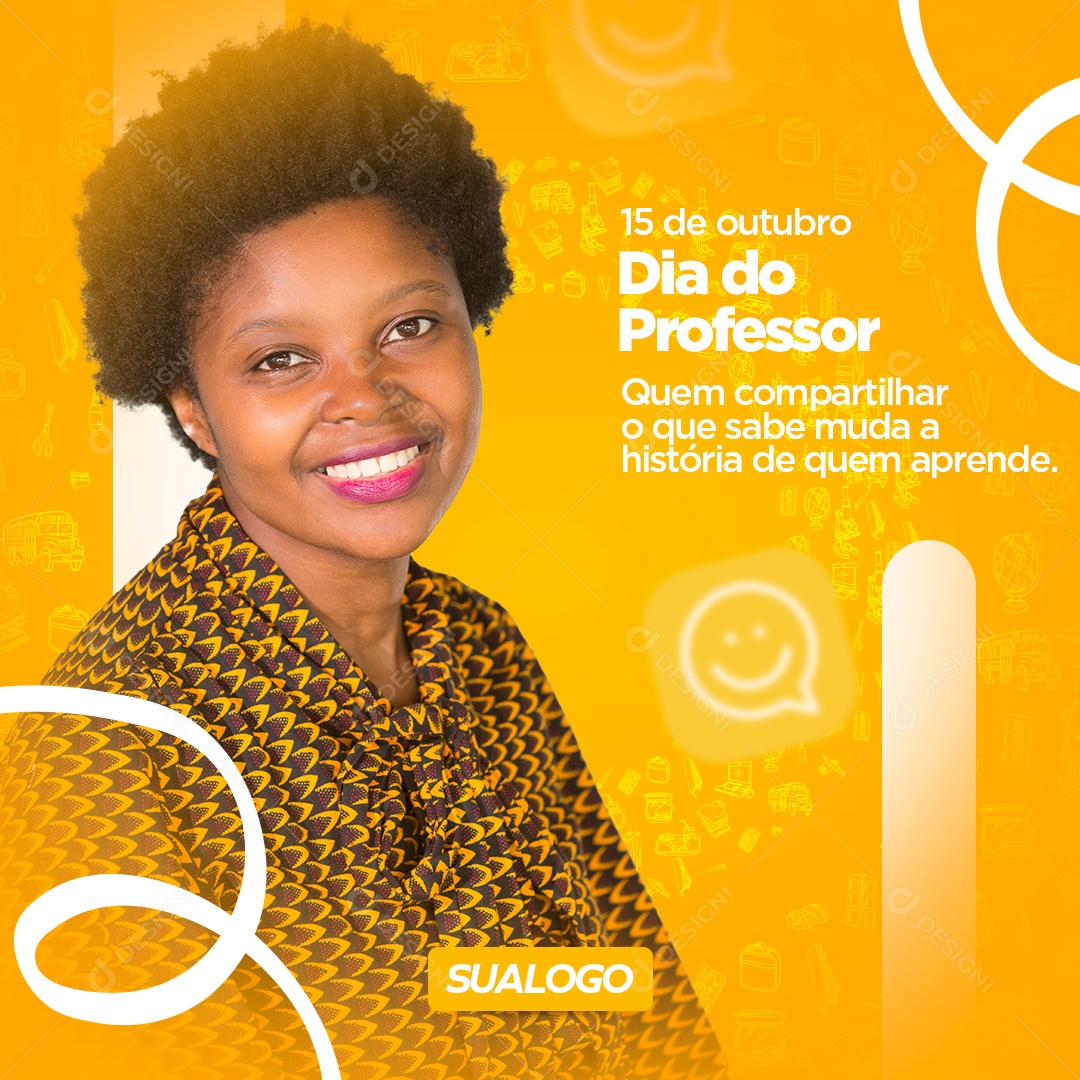 Dia Do Professor Data Comemorativa Parabéns Social Media PSD Editável
