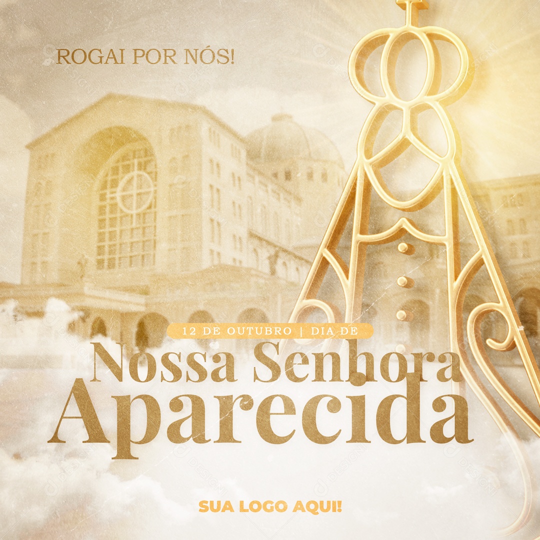 Dia 12 De Outubro Dia De Nossa Senhora Aparecida Social Media PSD Editável