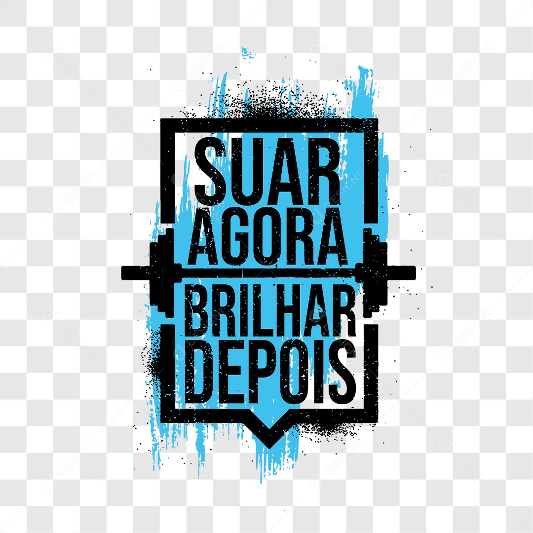 Lettering Suar Agora Brilhar Depois EPS + PNG