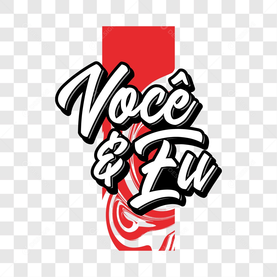 Lettering Você é Eu EPS + PNG
