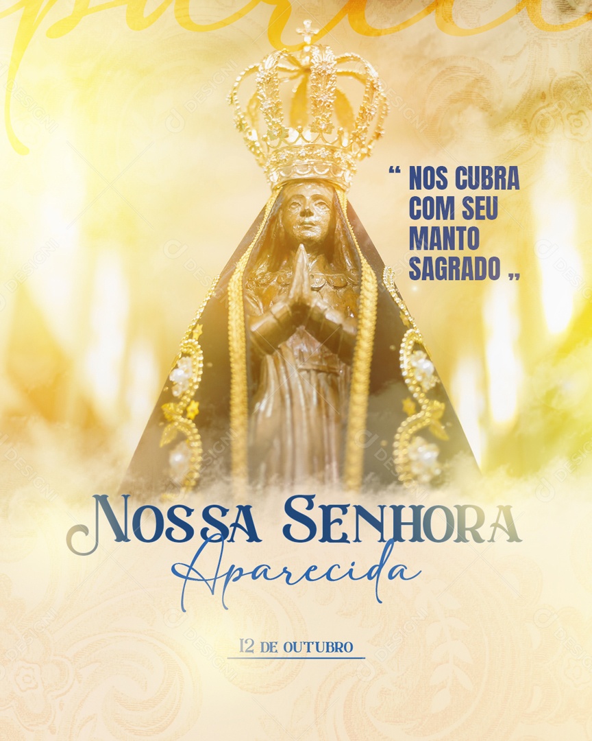 Dia 12 De Outubro Dia De Nossa Senhora Aparecida Social Media PSD Editável