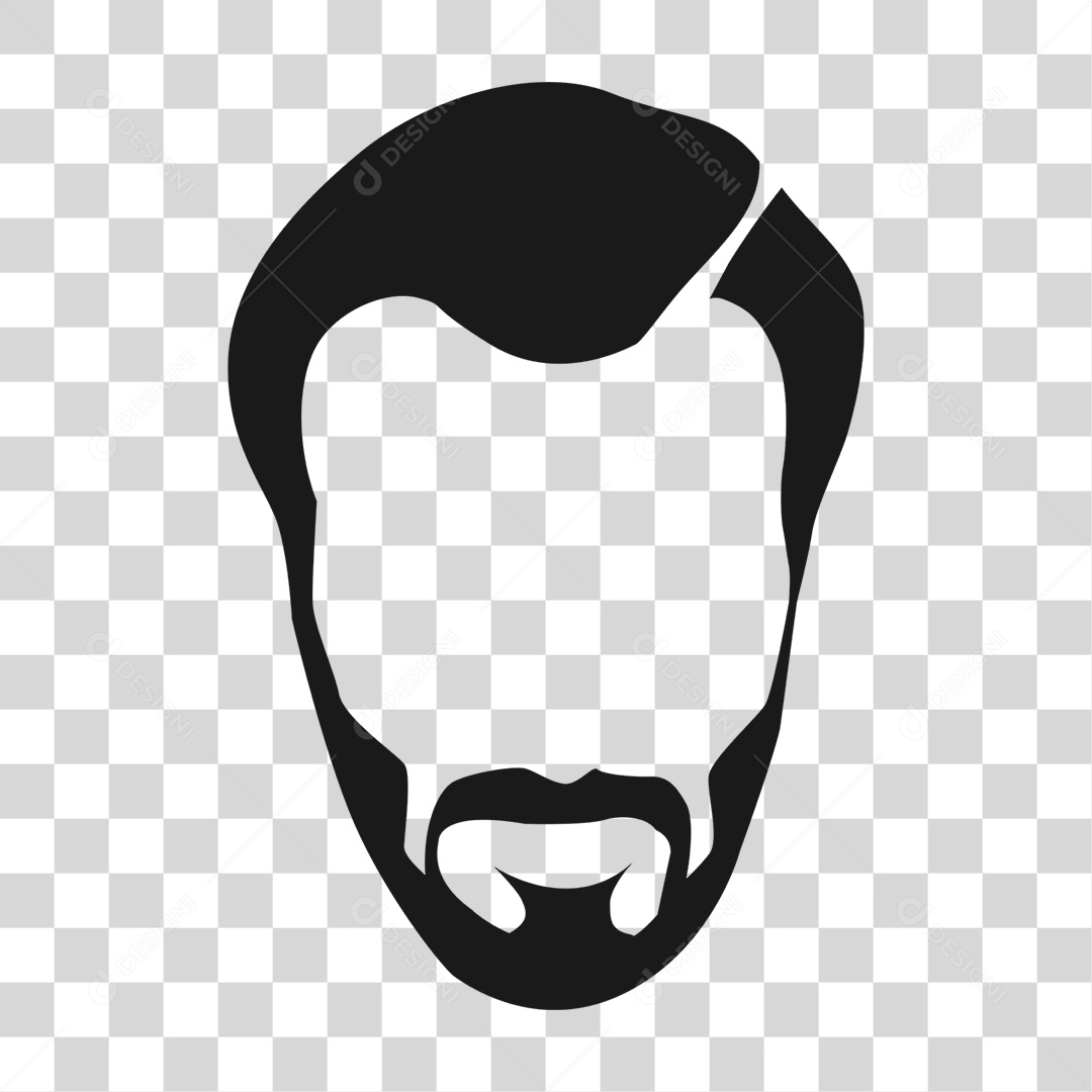 Ilustração 3D Rosto Desenhado Para Composição PNG Transparente