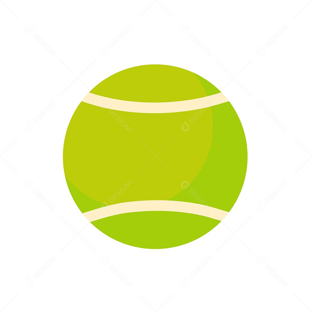 Bola De Tênis Verde Desenho Vetor EPS