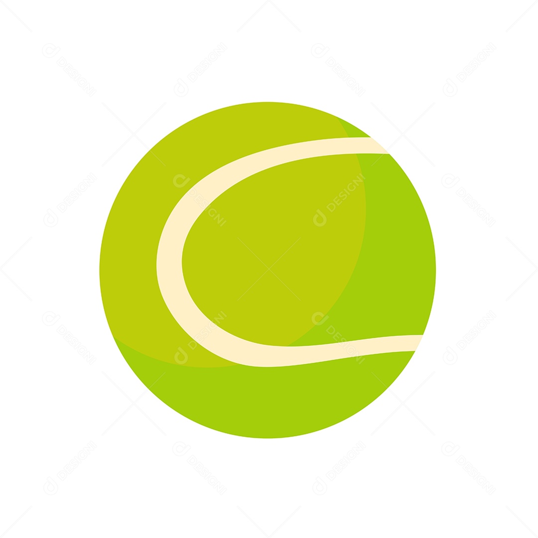 Bola De Tênis Verde Desenho Vetor EPS