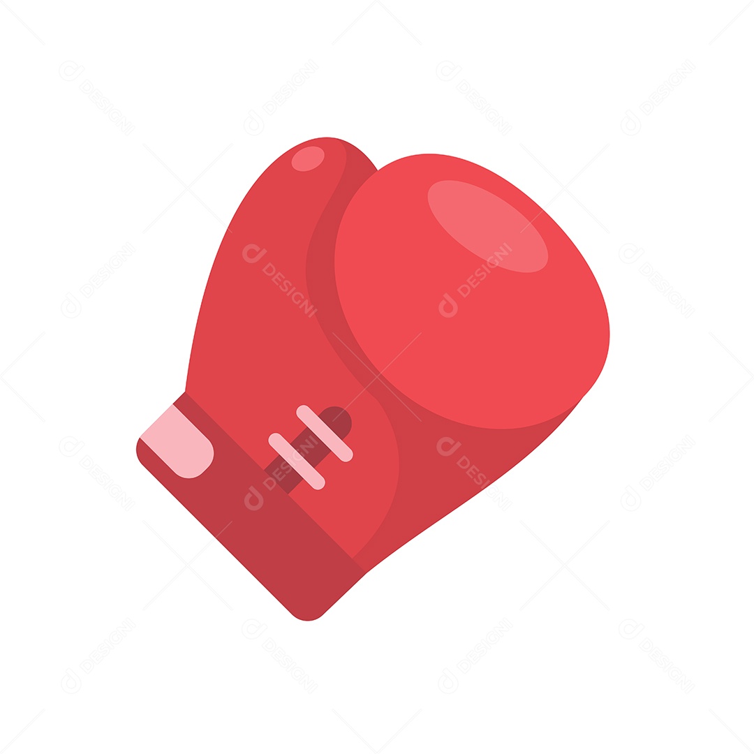 Luva De Boxe Vermelha Desenho Vetor EPS