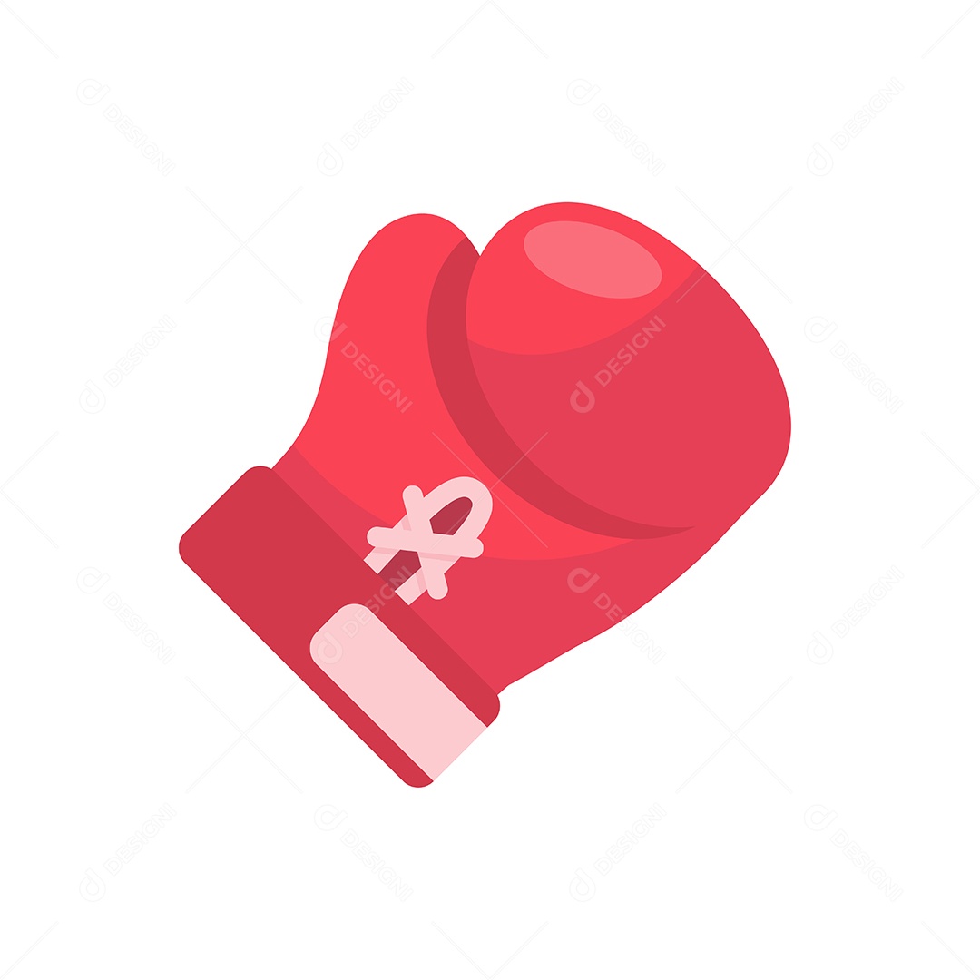 Luva De Boxe Vermelha Desenho Vetor EPS