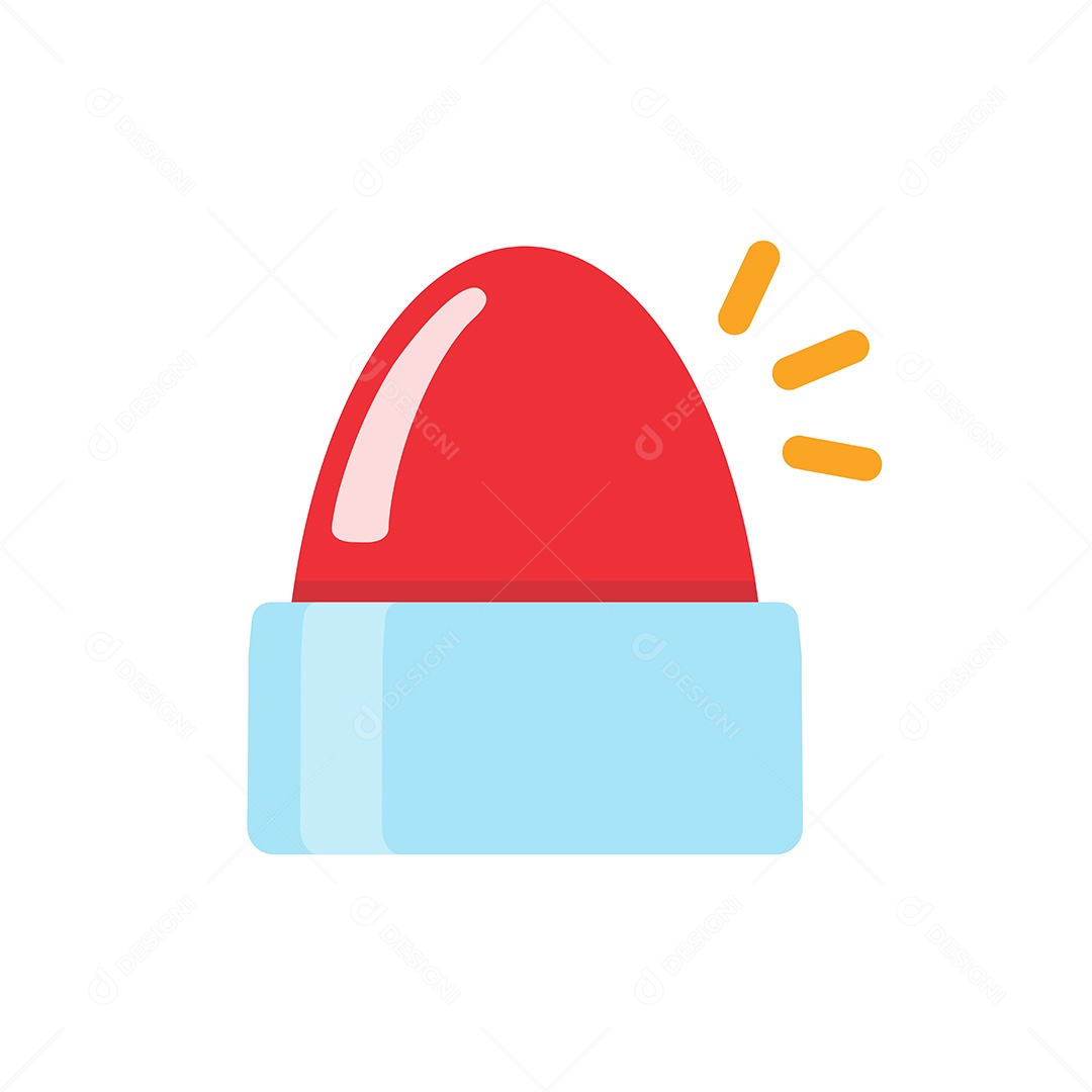 Sirene De Emergência Alarme De Rota De Ambulância De Luz De Advertência De Perigo Vetor EPS