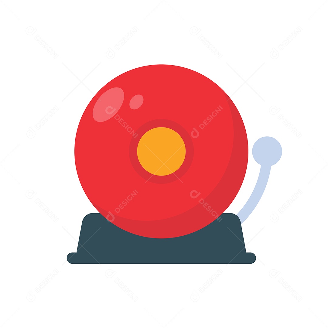 Campainha De Alarme De Incêndio Vetor EPS