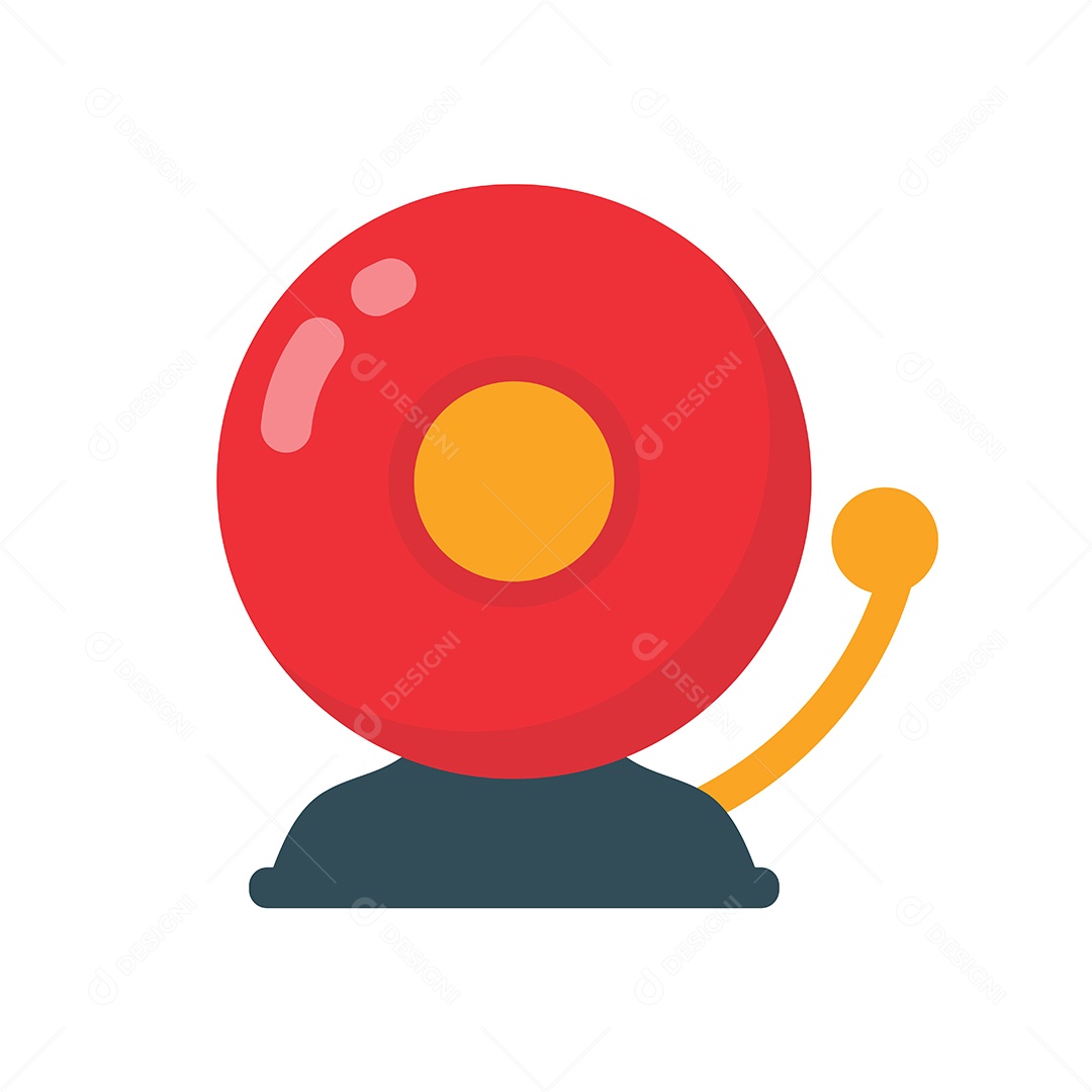 Campainha De Alarme De Incêndio Vetor EPS