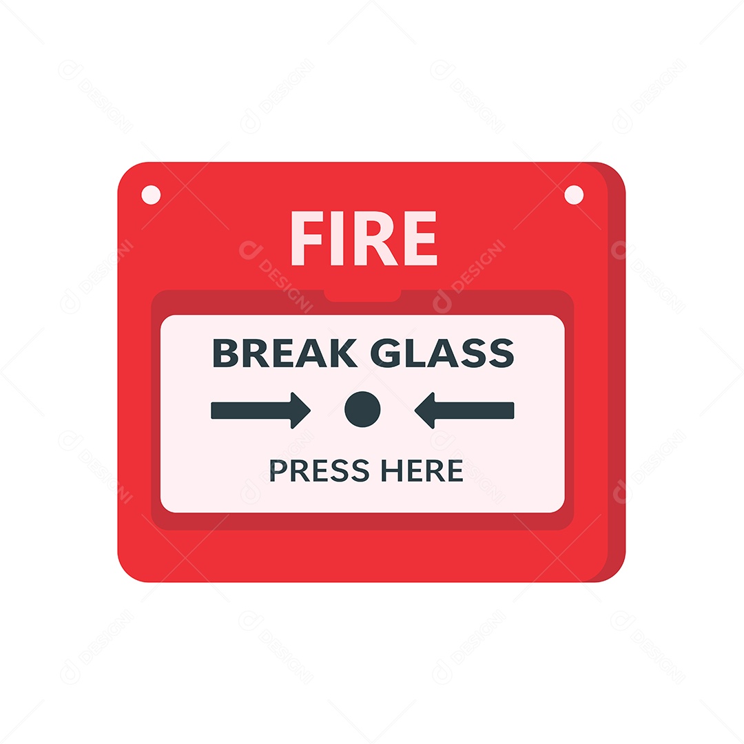 Alarme De Incêndio Vetor EPS