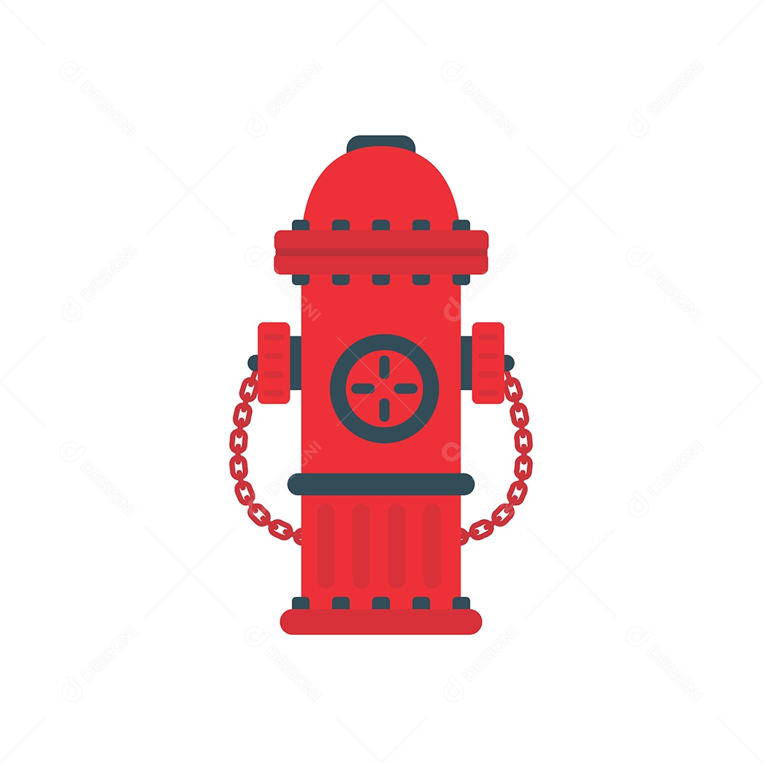 Hidrante Equipamento Símbolo Do Extintor De Incêndio De Bombeiros Vetor EPS