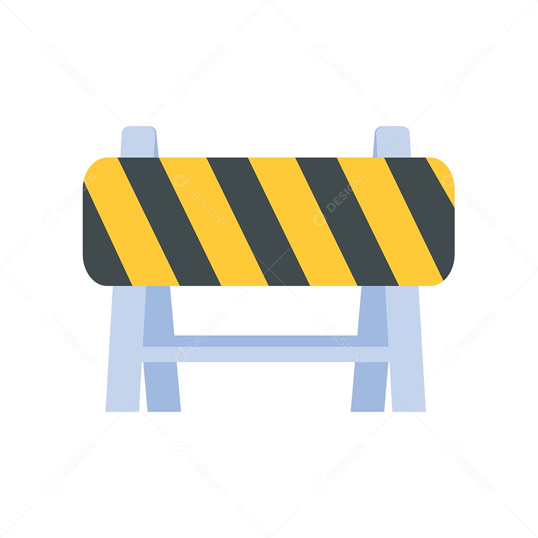 Ícone De Sinalização De Obras Na Estrada