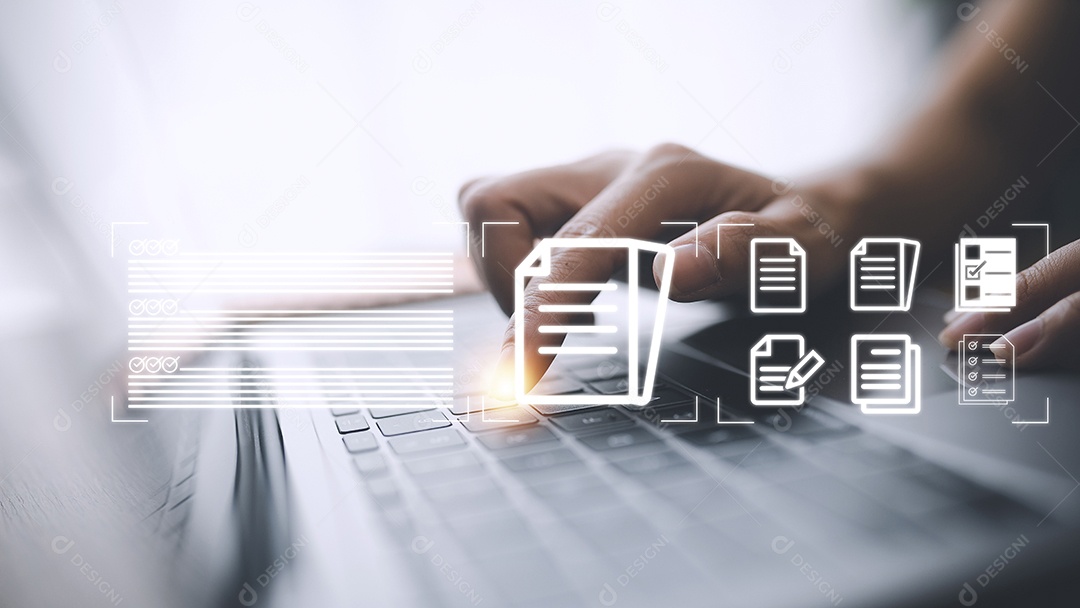 document management concept, online documentation database