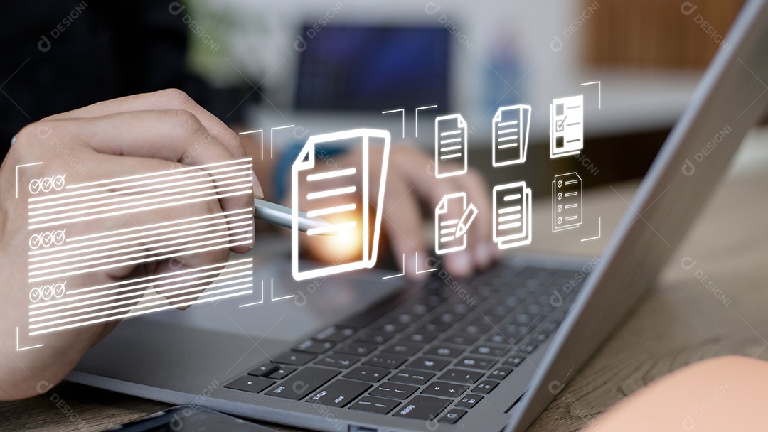 conceito de gerenciamento de documentos, banco de dados de documentação online