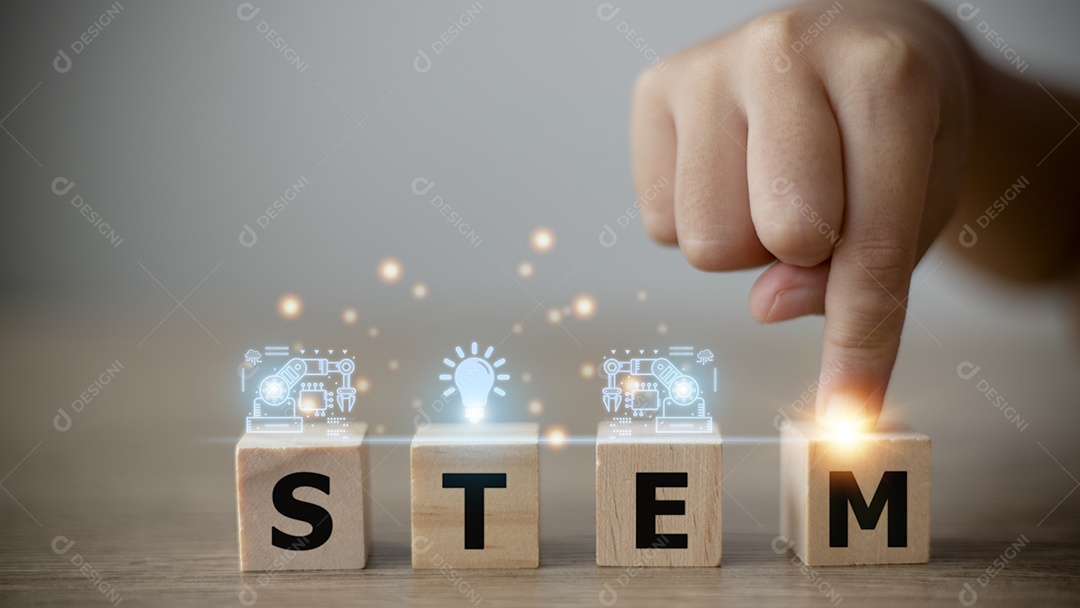 Conceito de educação STEM, STEM. Ciência Tecnologia Engenharia