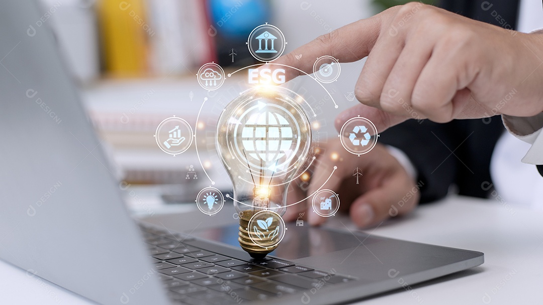 Análise do empresário Negócios de governança social ambiental ESG