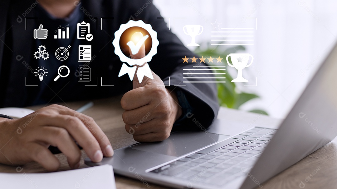 Conceito de Garantia de Qualidade, operando com a garantia de qualidade