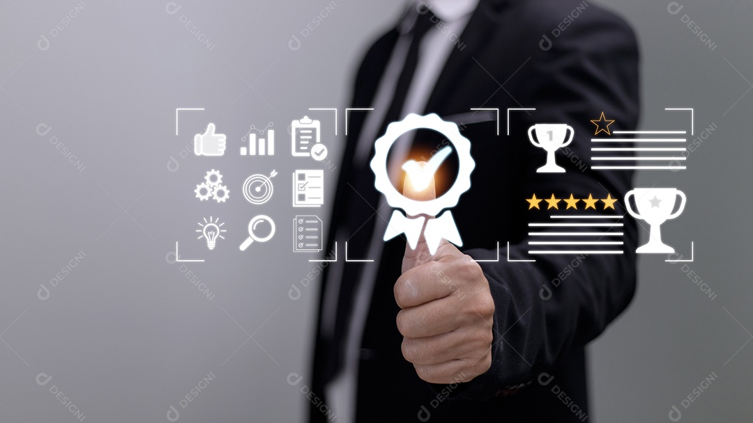 Conceito de Garantia de Qualidade, operando com a garantia de qualidade