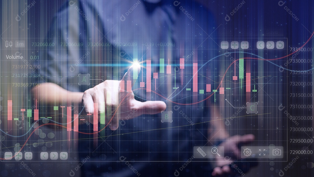 planejamento analisar indicador e estratégia de compra e venda, marca de ações