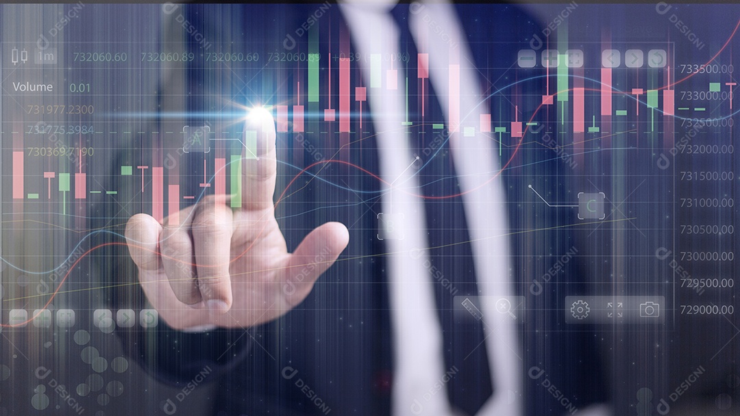 planejamento analisar indicador e estratégia de compra e venda, marca de ações