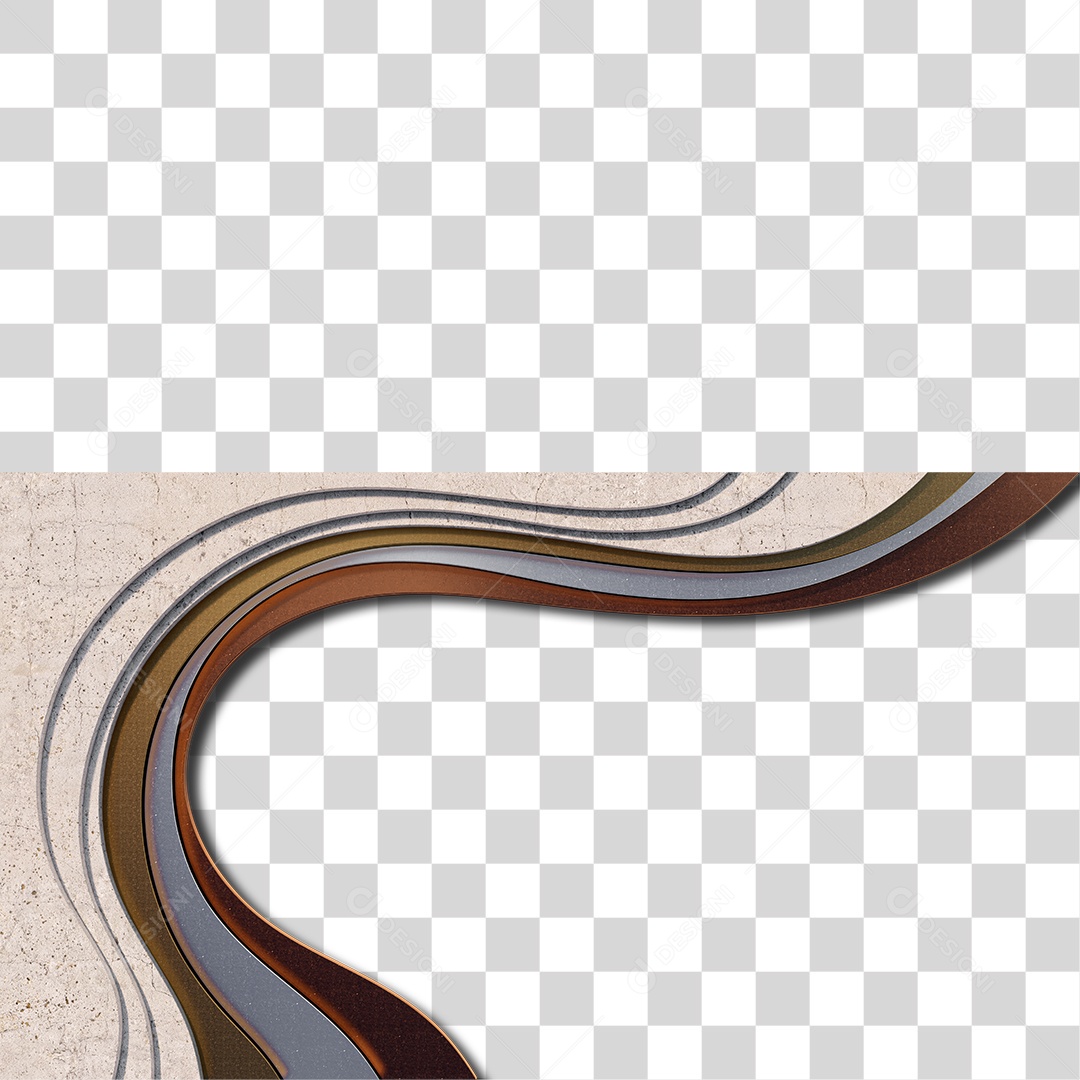 Decoração Marrom Branco e Cinza com Textura PNG Transparente